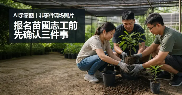 苗圃协作的 AI 情境示意图，非事件现场照片。