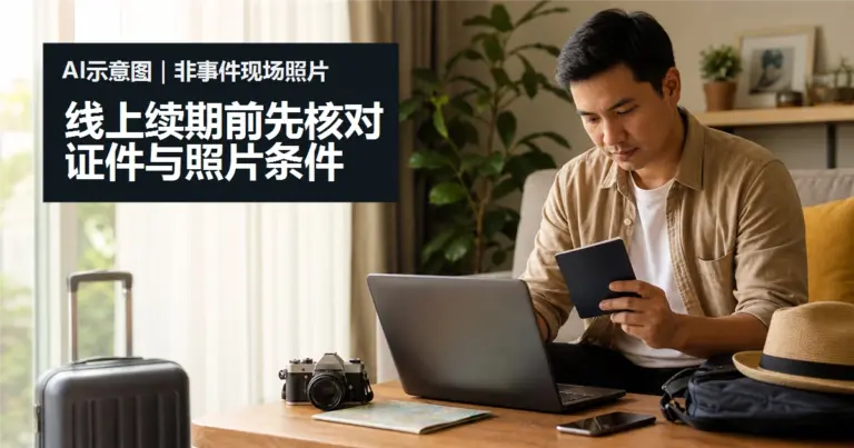 马来西亚护照线上续期 的AI情境示意图，非事件现场照片。