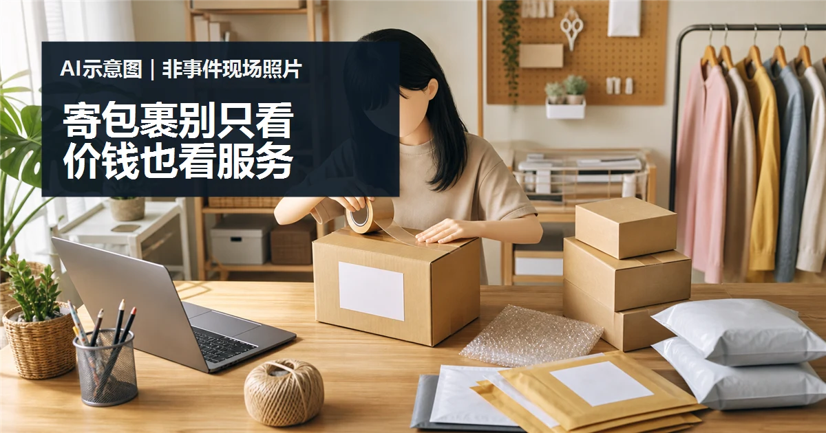 寄 Pos Malaysia 包裹前，怎样按件量选 Cash、Prepaid 或 Contract的 AI 情境示意图，非事件现场照片。